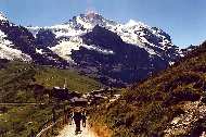 Pohled na Kleine Scheidegg